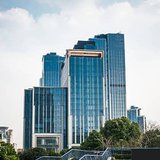 Modern office buildings