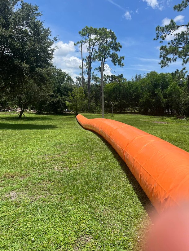 Construction site at night