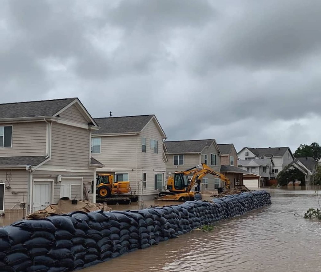 Heavy machinery on site